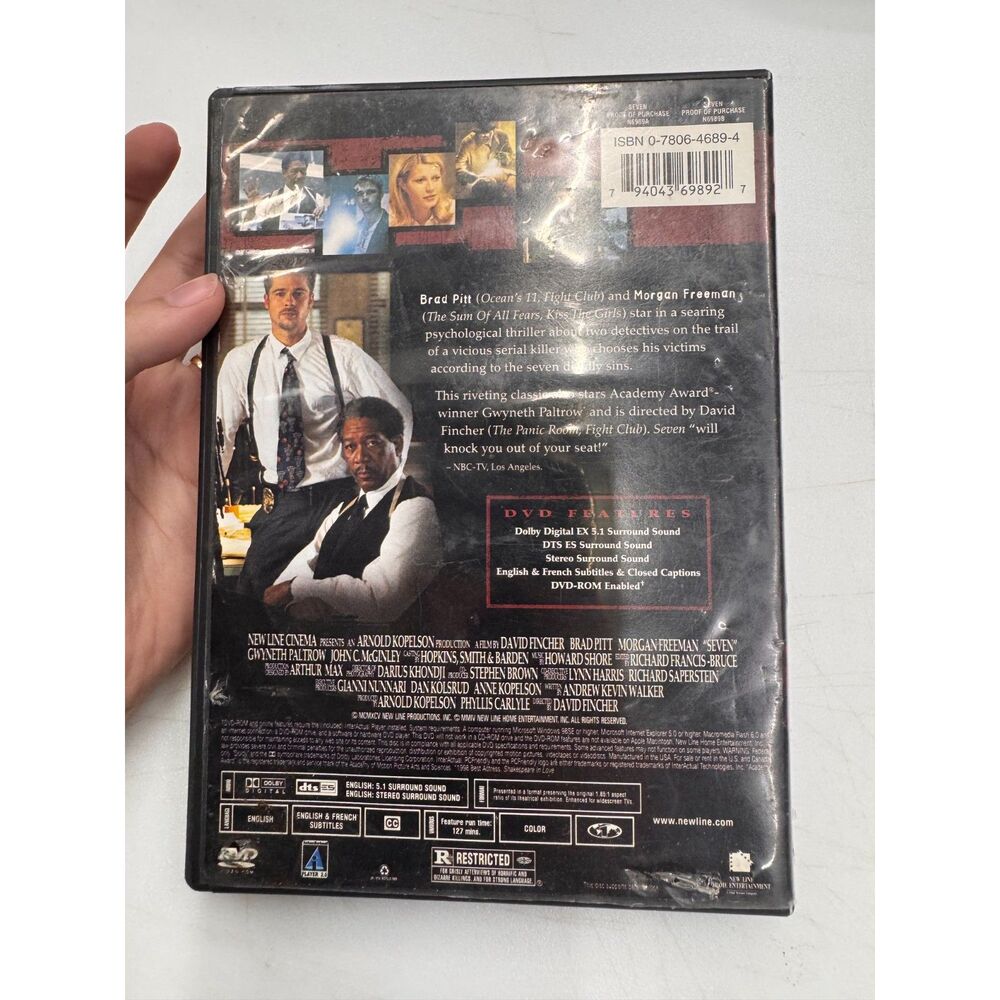 Seven [DVD] Tested Working - Picture 3 of 3